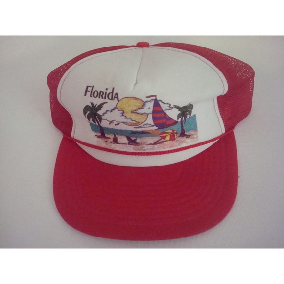 Other - FLORIDA NOVELTY VACATION SNAPBACK  00s 90S  HAT CAP VINTAGE‎ DEADSTOCK B4